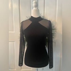 Crave Fame black turtleneck neck